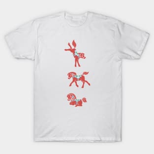 Lovely Little Dala Horses T-Shirt